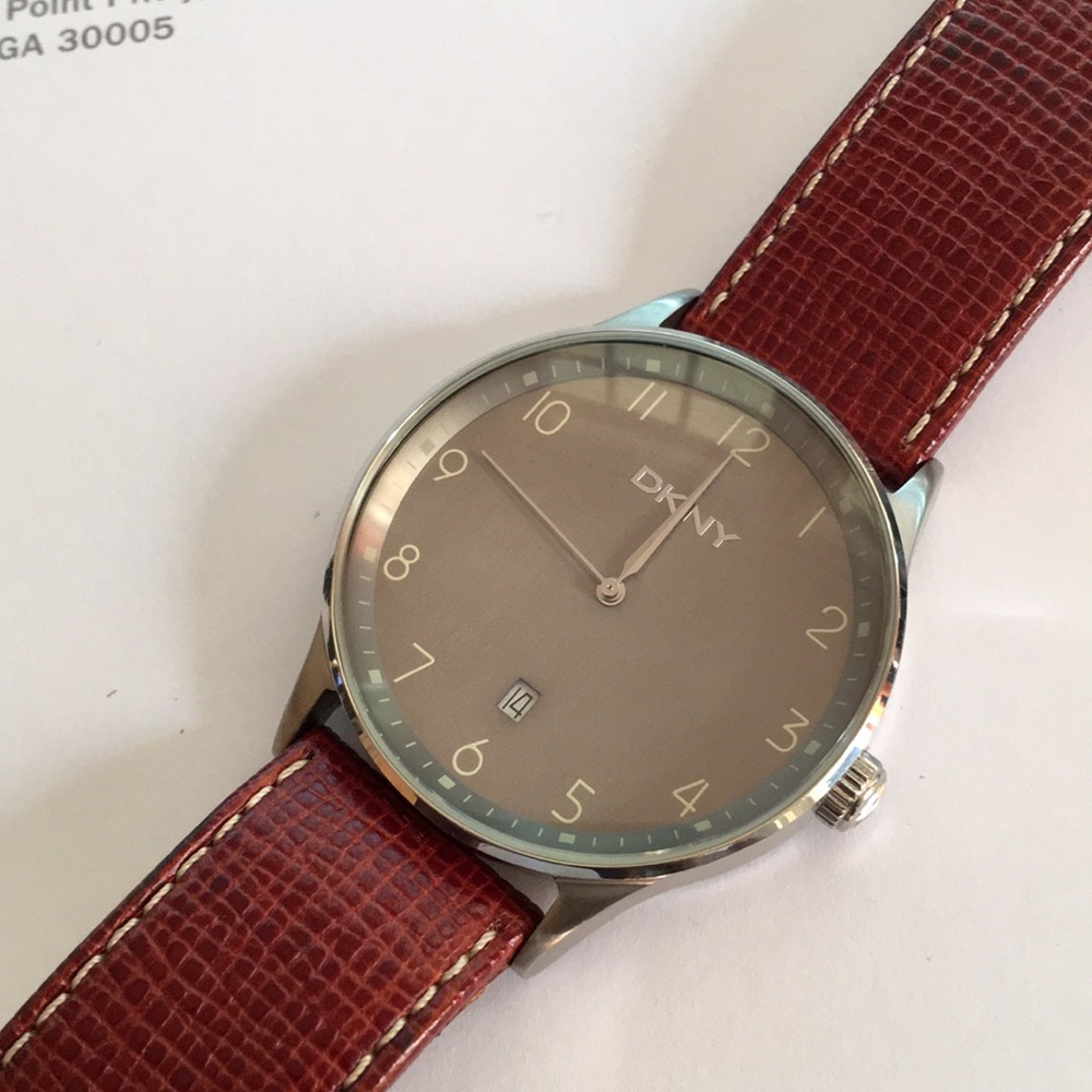 DKNY Watch.  Leather band